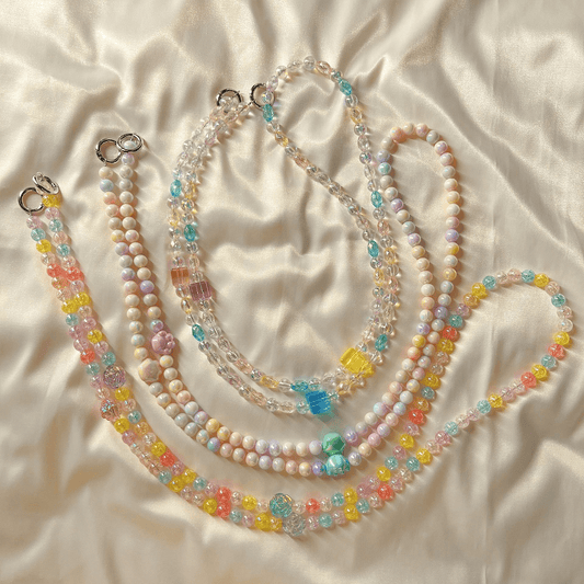 スマホストラップ ビーズ ショルダー 首掛け・肩掛け・斜め掛け カラフル インスタスタイル