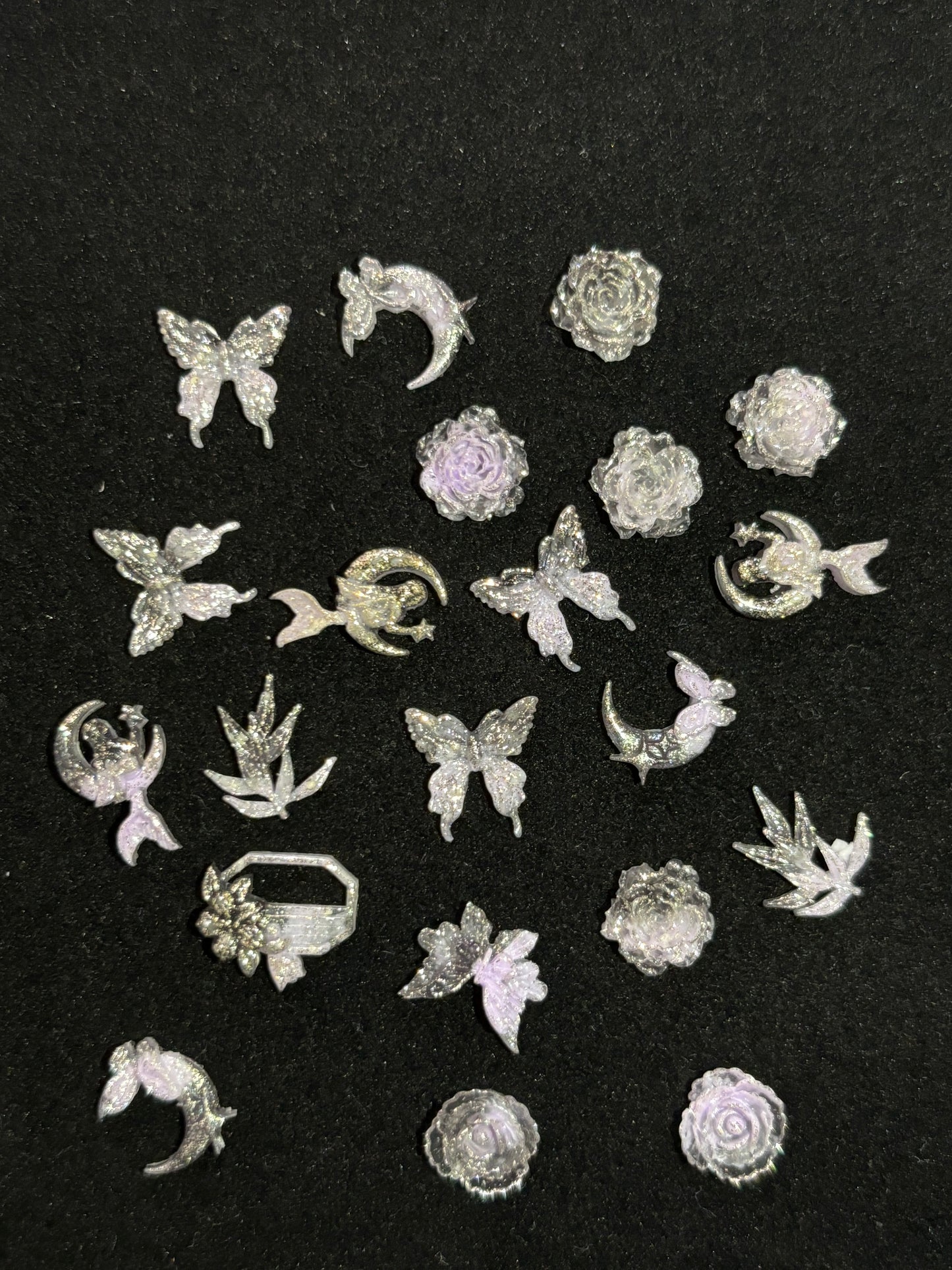 【単品注文不可・耳つぼシールとセット購入が必須】耳ツボジュエリーパーツ 5枚入り/10枚入りのバラ売り DIYグッズ