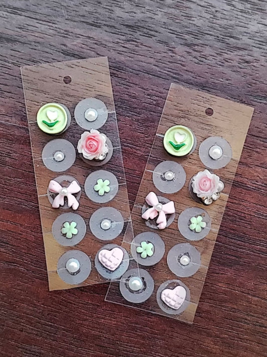 cl_グリーンピンクの春色デザイン