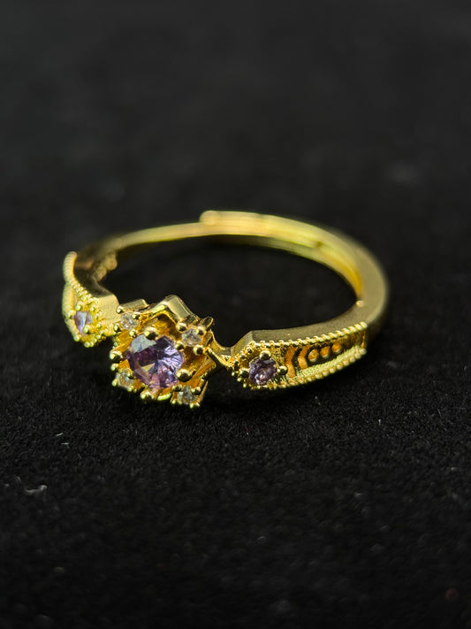 方円の輝きリング「晶華繚」