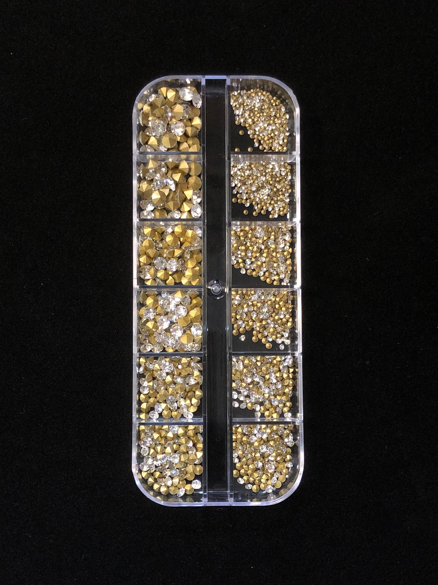 【単品注文不可・耳つぼシールとセット購入が必須】耳ツボジュエリーパーツ 12デザイン入りセット 耳ツボシールDIYグッズ クロムハーツ風