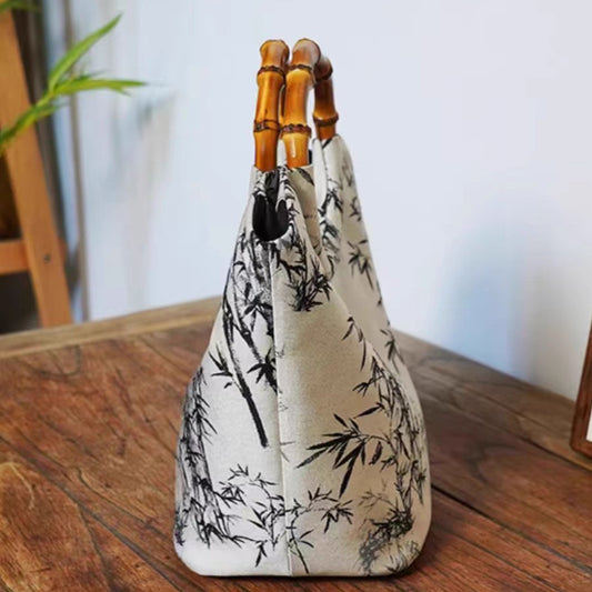 新中式竹節ハンドバッグ「清響(せいきょう)」