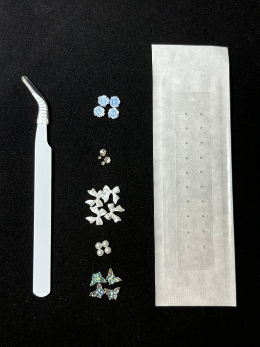 cl_花と蝶のやさしい午後（銀粒）qty_20粒