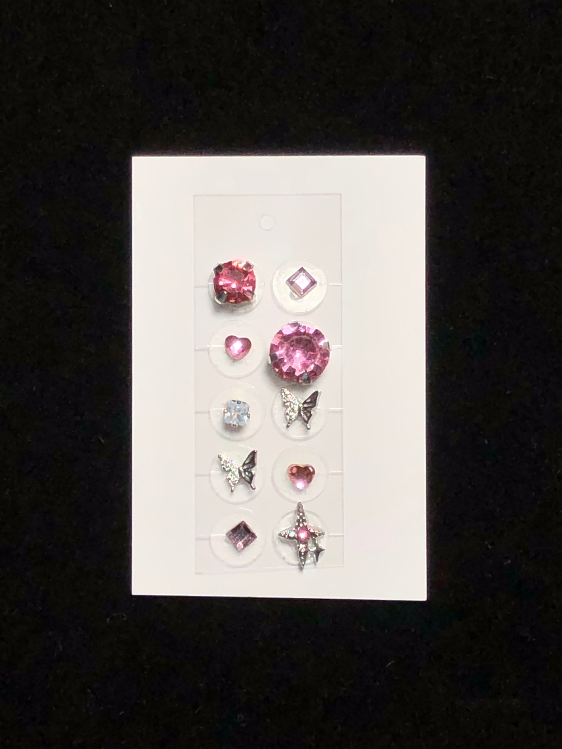 cl_ピンクダイヤモンド風・クリスタルデザイン