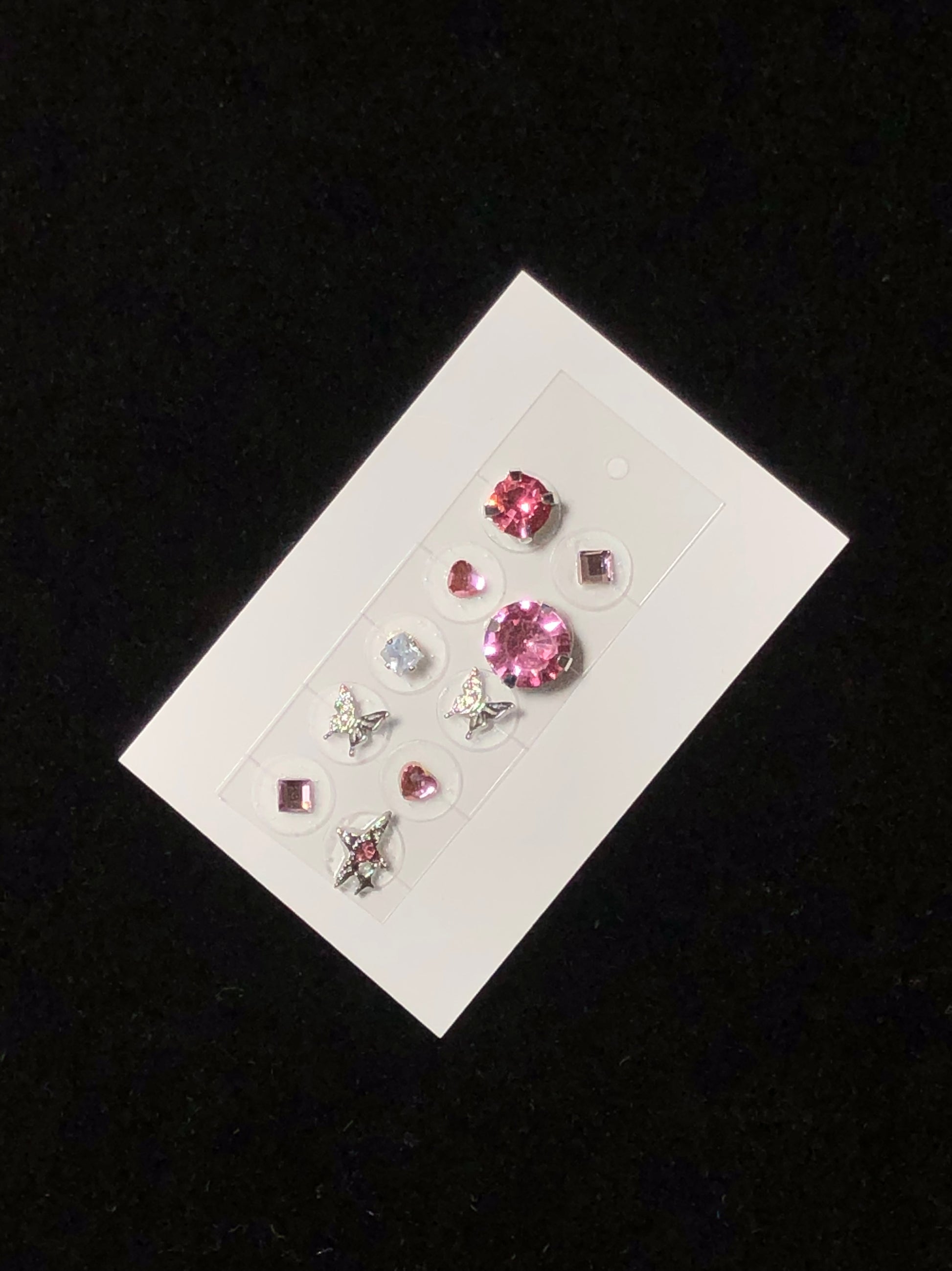 cl_ピンクダイヤモンド風・クリスタルデザイン