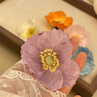 【セット】ヘアクリップ 花 フラワー クリップ 髪飾り 浴衣 着物 和服 和装 綺麗 上品 エレガント 高級 造花 ヘアアクセサリー サイドクリップ ビーチ 海 リゾート 結婚式 発表会 成人式 卒業式