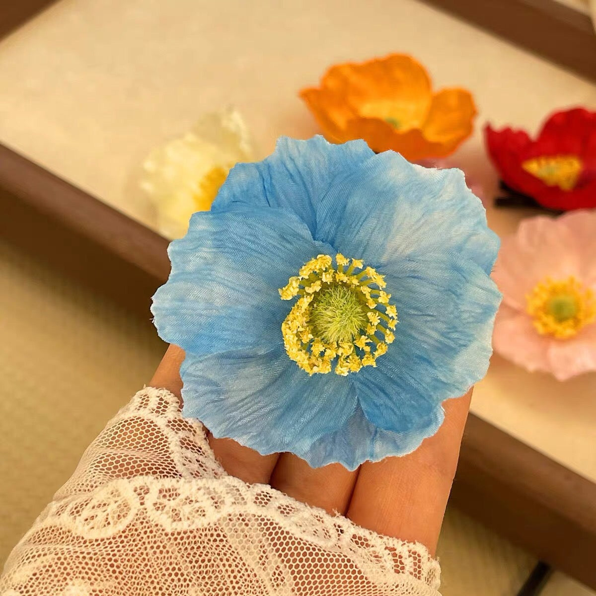 【セット】ヘアクリップ 花 フラワー クリップ 髪飾り 浴衣 着物 和服 和装 綺麗 上品 エレガント 高級 造花 ヘアアクセサリー サイドクリップ ビーチ 海 リゾート 結婚式 発表会 成人式 卒業式
