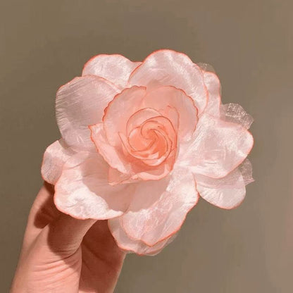 【セット】ヘアクリップ 花 フラワー クリップ 髪飾り 浴衣 着物 和服 和装 綺麗 上品 エレガント 高級 造花 ヘアアクセサリー サイドクリップ ビーチ 海 リゾート 結婚式 発表会 成人式 卒業式