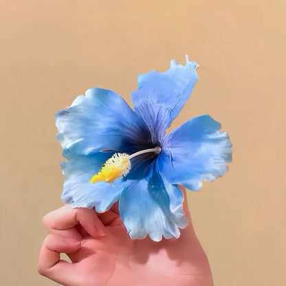 【単品】ヘアクリップ 花 フラワー クリップ 髪飾り 浴衣 着物 和服 和装 綺麗 上品 エレガント 高級 造花 ヘアアクセサリー サイドクリップ ビーチ 海 リゾート 結婚式 発表会 成人式 卒業式