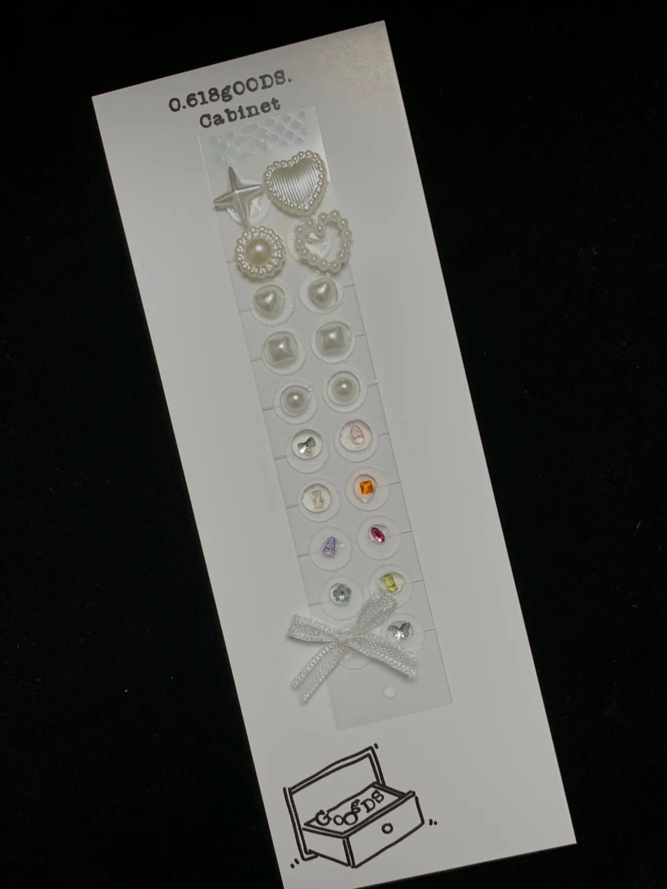 cl_レースリボンパールx天然石