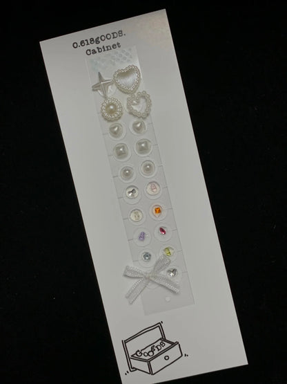 cl_レースリボンパールx天然石